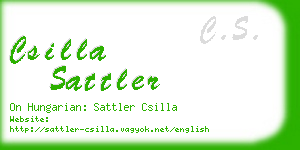 csilla sattler business card